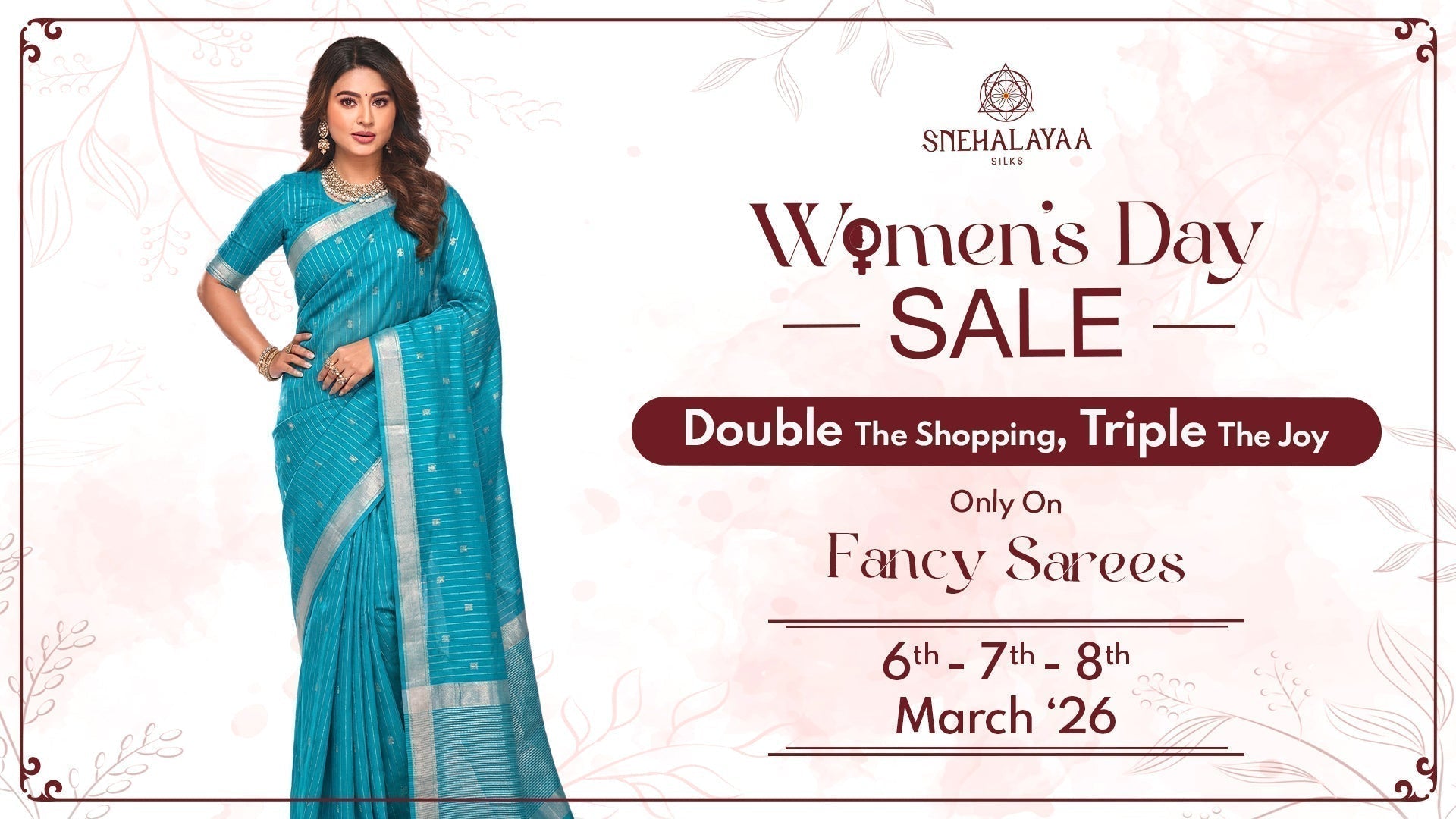 Women’s Day Offer: Buy 2 Get 1 Free at the Top Saree Shop in Chennai and Coimbatore